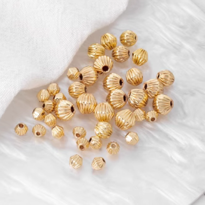 Rhomb Beads Gilded